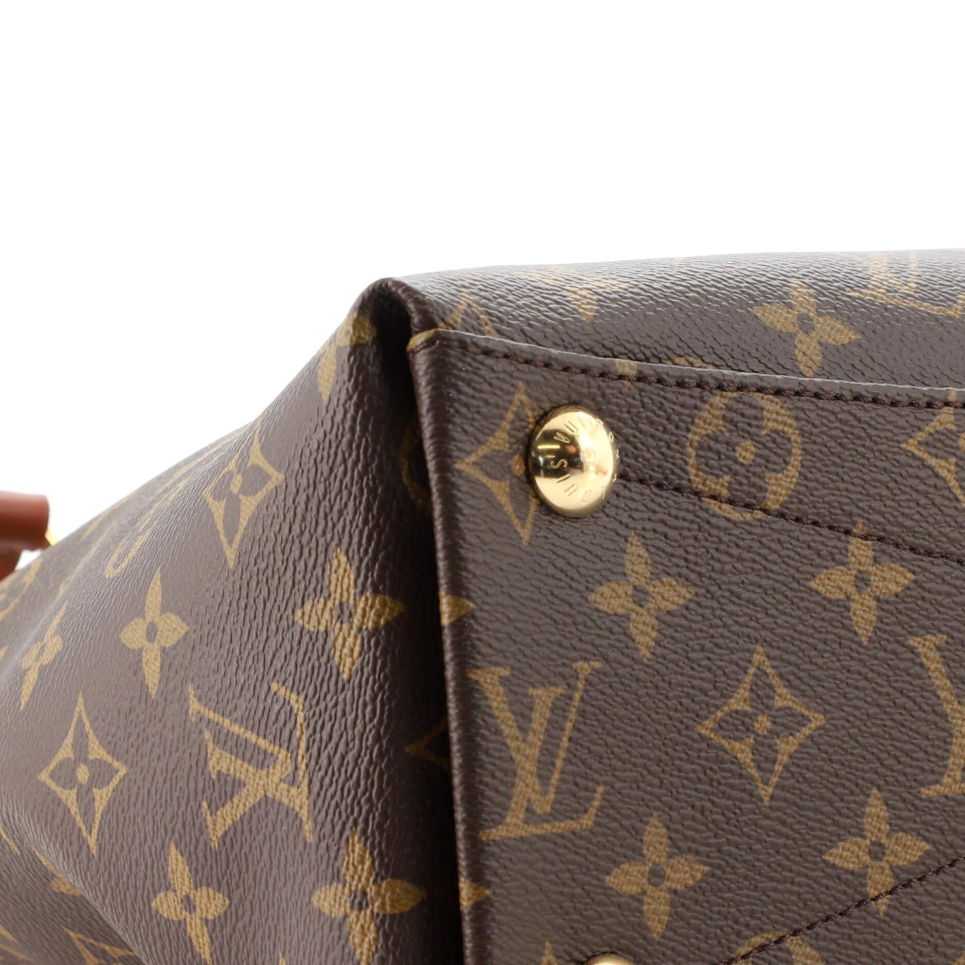 Louis Vuitton V Tote Monogram Canvas and Leather MM 1