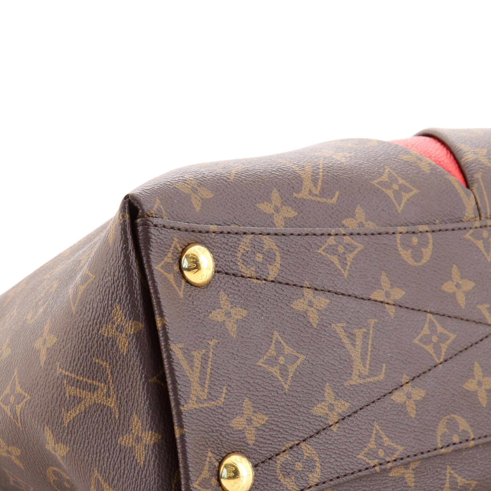 Louis Vuitton V Tote Monogram Canvas and Leather MM 1
