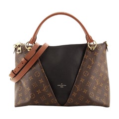 Louis Vuitton V Tote Monogram Canvas and Leather MM