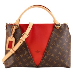 Louis Vuitton  V Tote Monogram Canvas and Leather MM