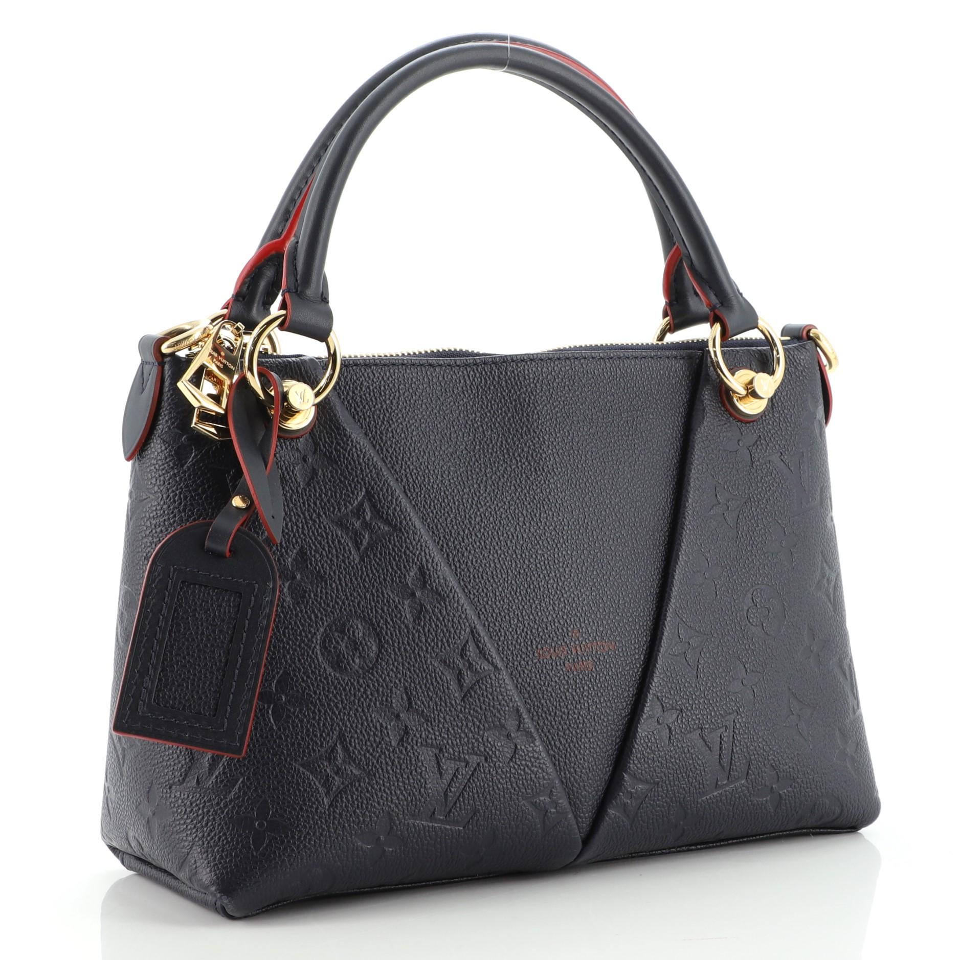 Black Louis Vuitton V Tote Monogram Empreinte Leather BB