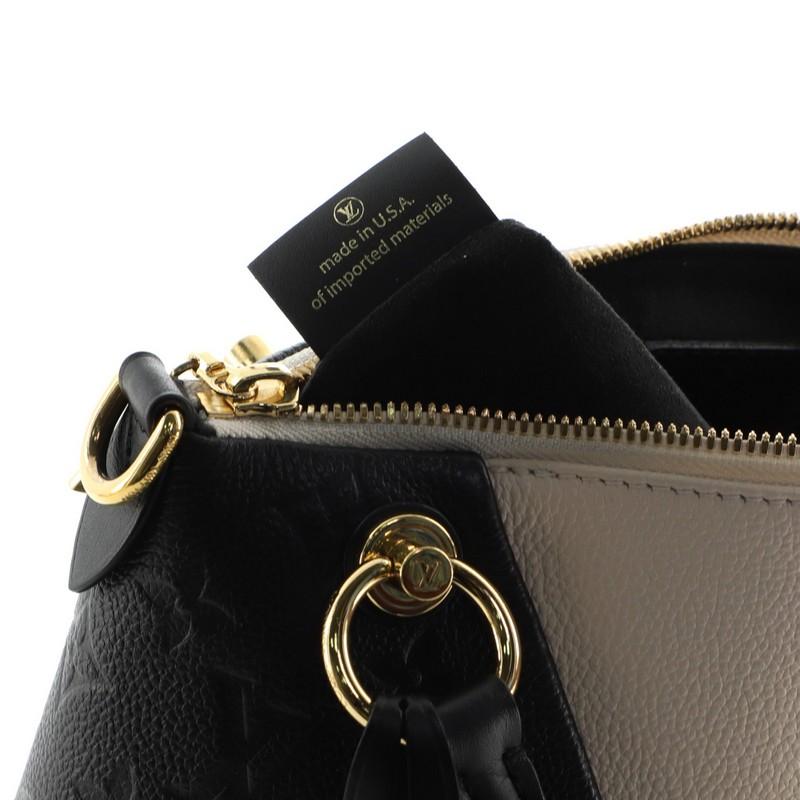 Black Louis Vuitton V Tote Monogram Empreinte Leather BB