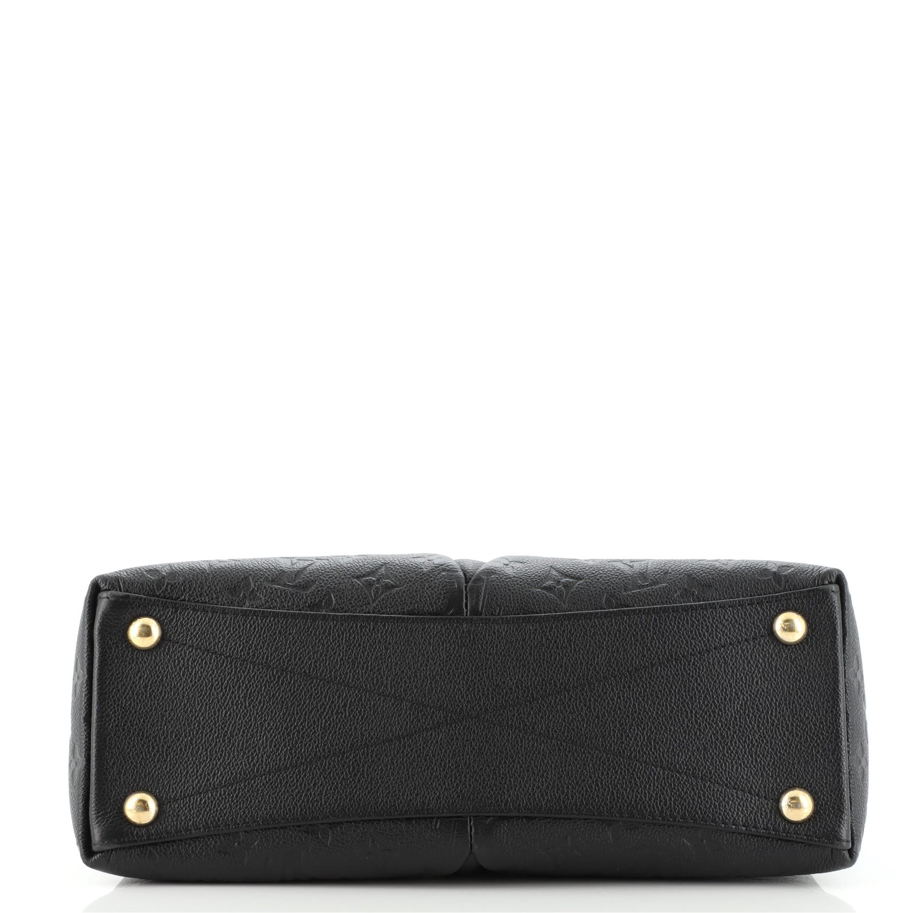 Black Louis Vuitton V Tote Monogram Empreinte Leather MM