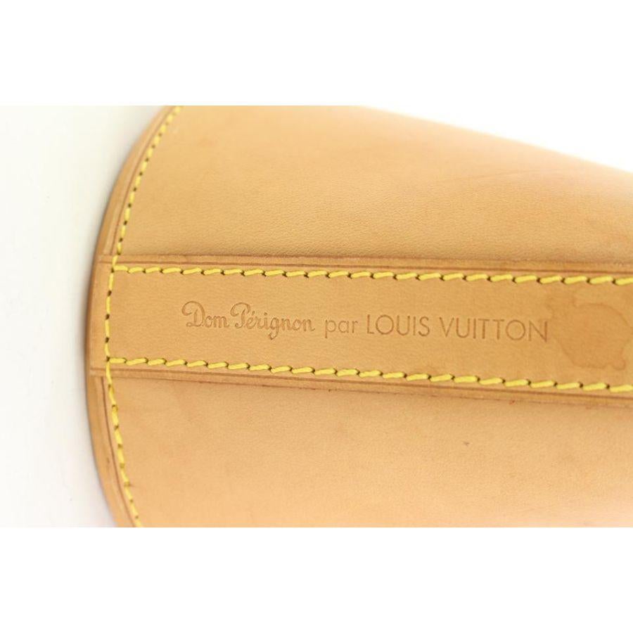 Orange Louis Vuitton Vachetta Leather Dom Perignon Bottle Bag Wine Case Champagne For Sale