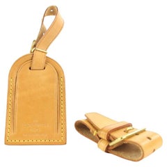 Louis Vuitton Vachetta Leather Luggage Tag and Poignet 153lvs25