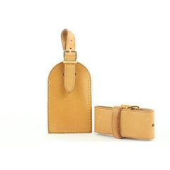 Louis Vuitton Vachetta Leather Luggage Tag and Poignet 155lvs25