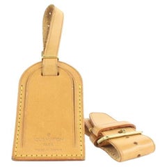 Louis Vuitton Vachetta Leather Luggage Tag and Poignet 154lvs25