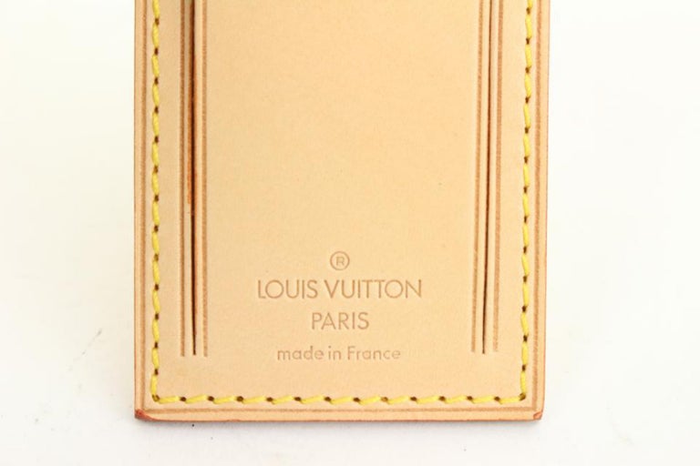 Louis Vuitton Name Tag Set of Leather Poignet Keepall #17