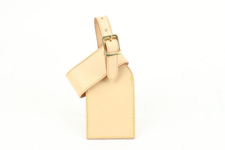 Louis Vuitton Vachetta Luggage Tag and Poignet Set Leather ref.342272 -  Joli Closet