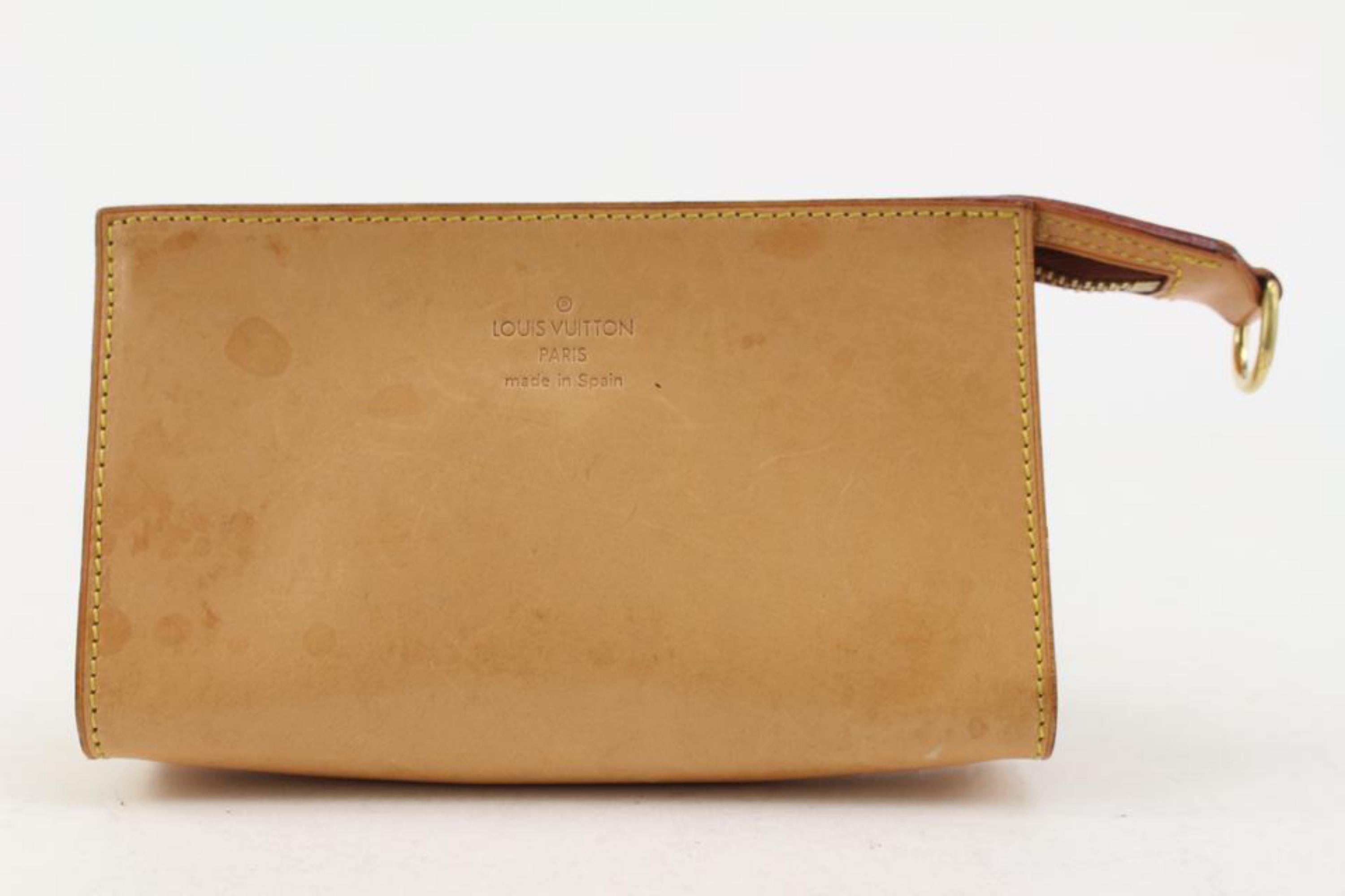 Louis Vuitton Vachetta Leather Pouch 11LV1026 For Sale 4