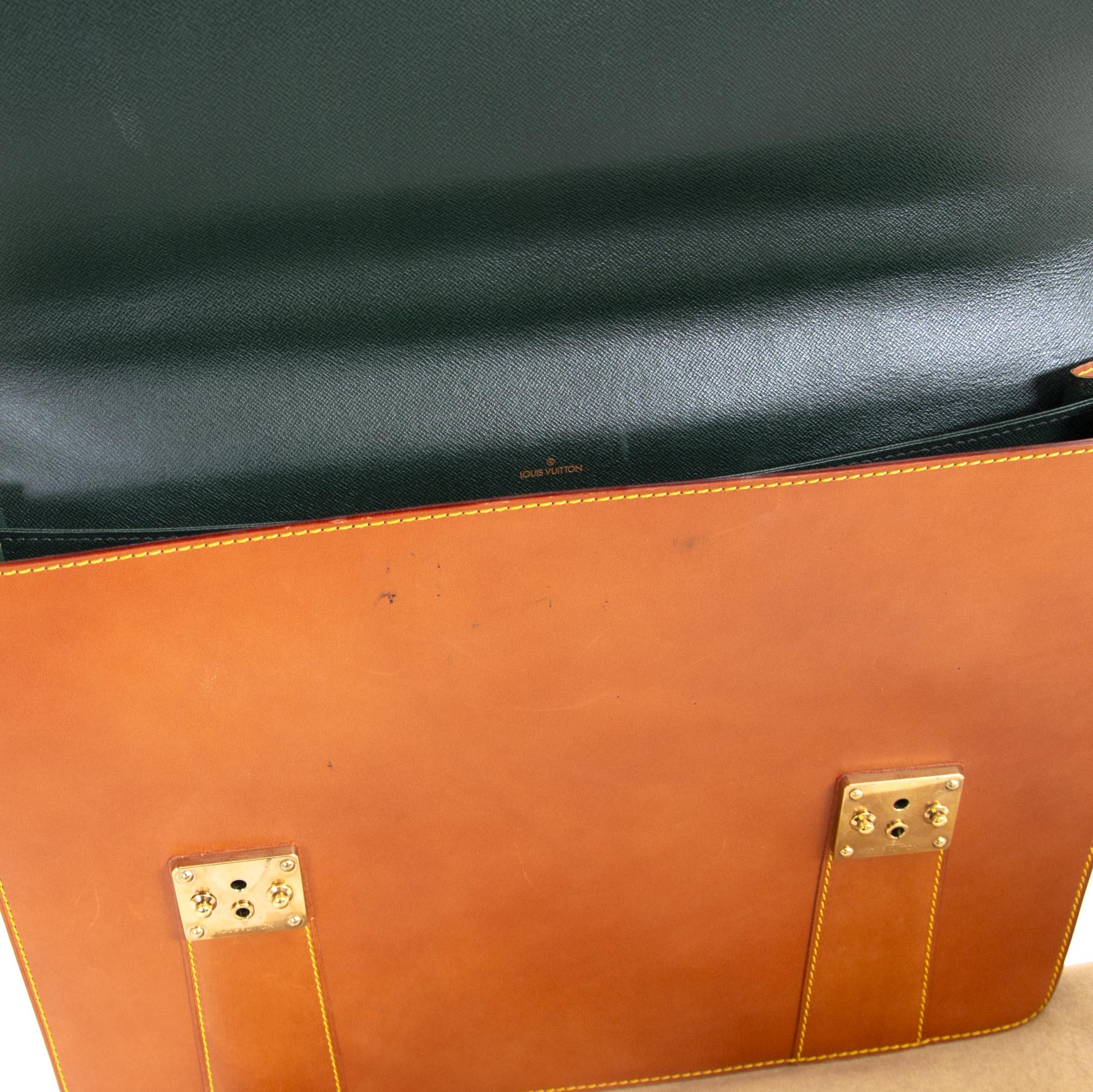 Louis Vuitton Vachetta Leder Serviette Aktentasche 1