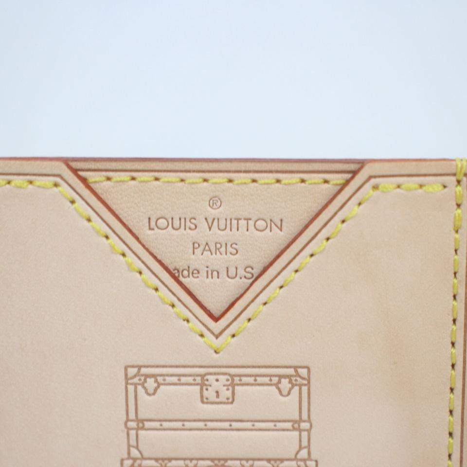 Louis Vuitton Vachetta Leather Trunk Porto Cult TrunkCard holder Wallet case 2