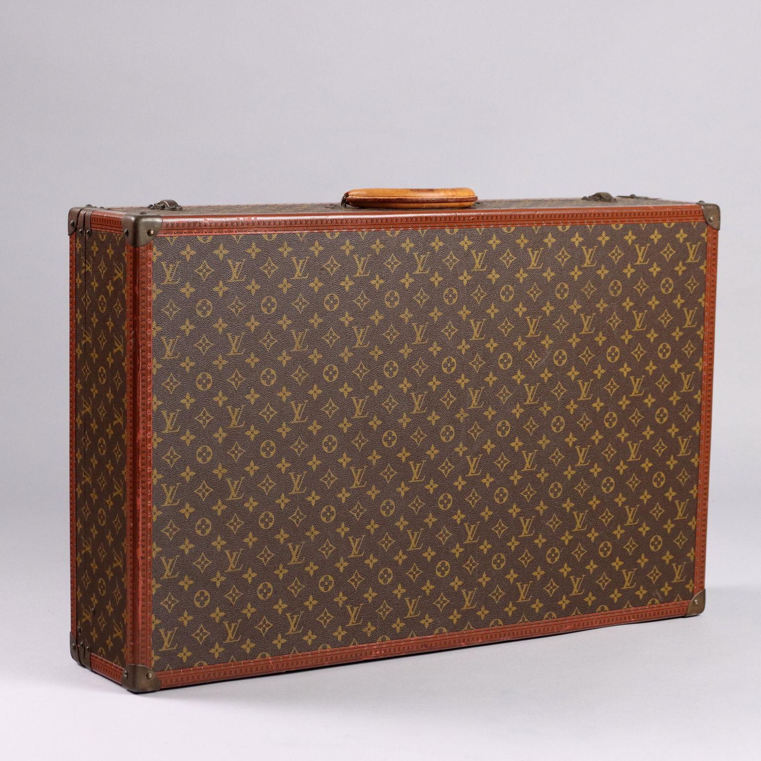 Brass Louis Vuitton Suitcase Bisten 80 Paris 1970s For Sale