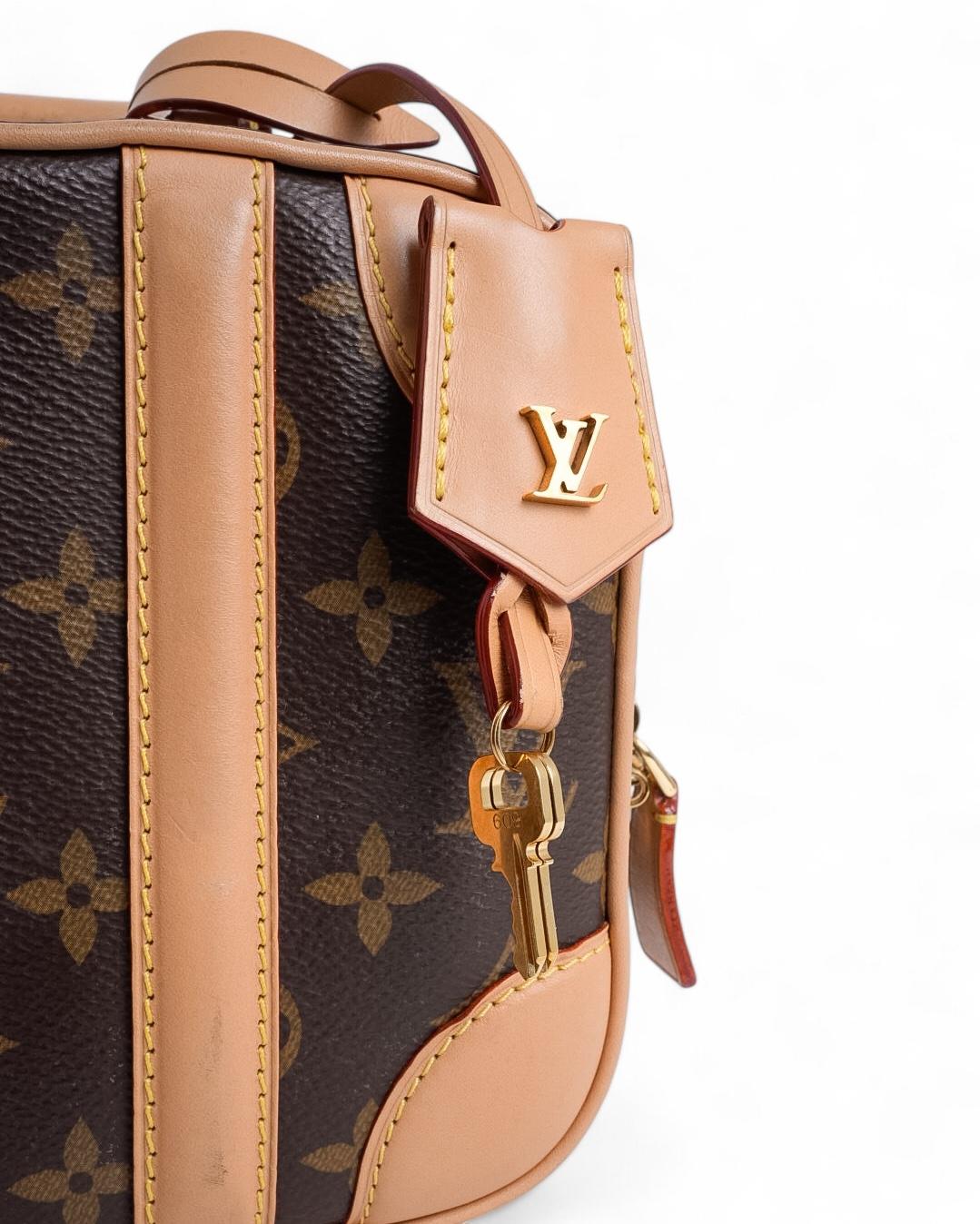 Brown Louis Vuitton Valisette BB Monogram in vendita