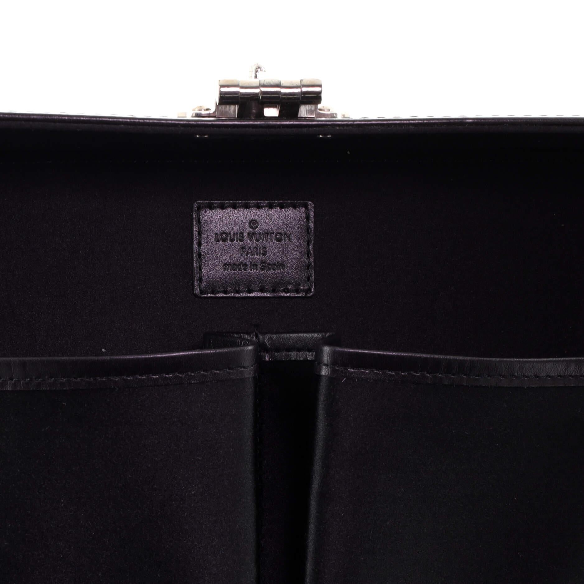 Louis Vuitton Valisette Handbag Monogram Glace Leather MM 2