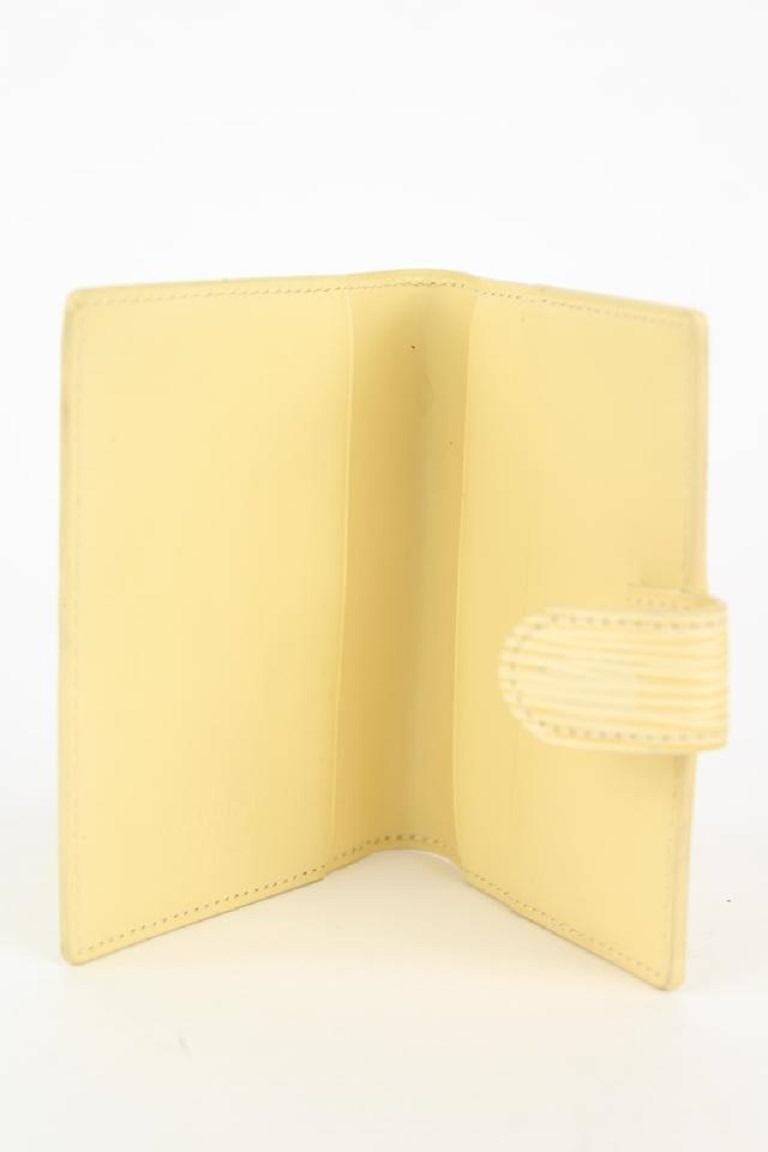 Yellow Louis Vuitton Vanilla Epi Leather Nano Agenda Mini 15lvs1230