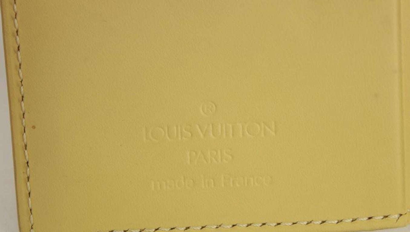 Louis Vuitton Vanilla Epi Leather Nano Agenda Mini 15lvs1230 In Good Condition In Dix hills, NY