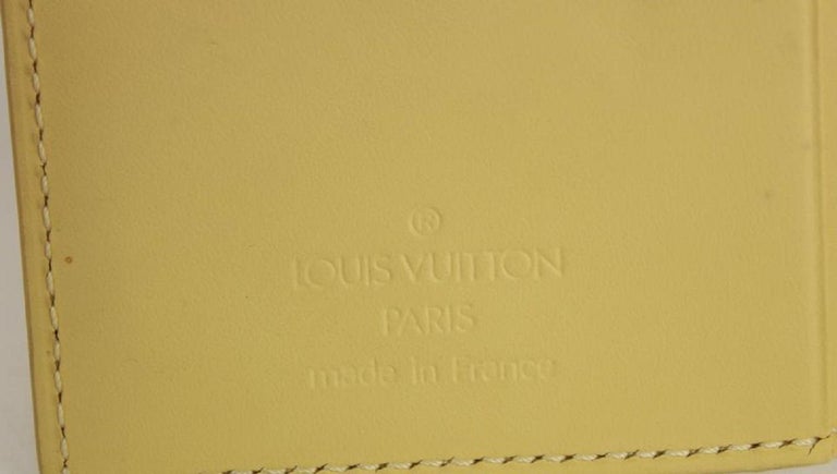 Louis Vuitton Vintage Louis Vuitton Yellow Epi Leather Agenda