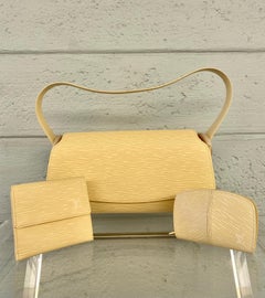 Louis Vuitton Vanilla Epi Nocturne GM Bag, Compact Wallet and Make Up Bag Set