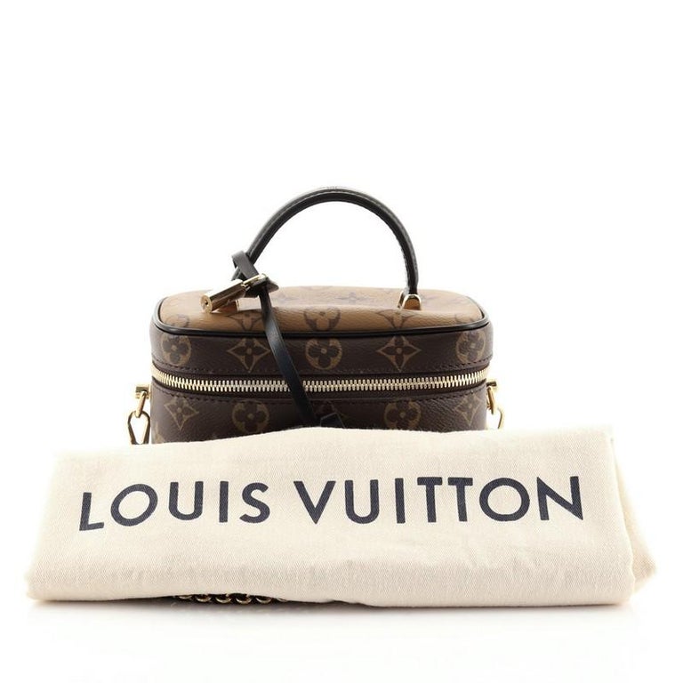 Louis Vuitton Vanity PM Brown Canvas Coated Reverse Monogram