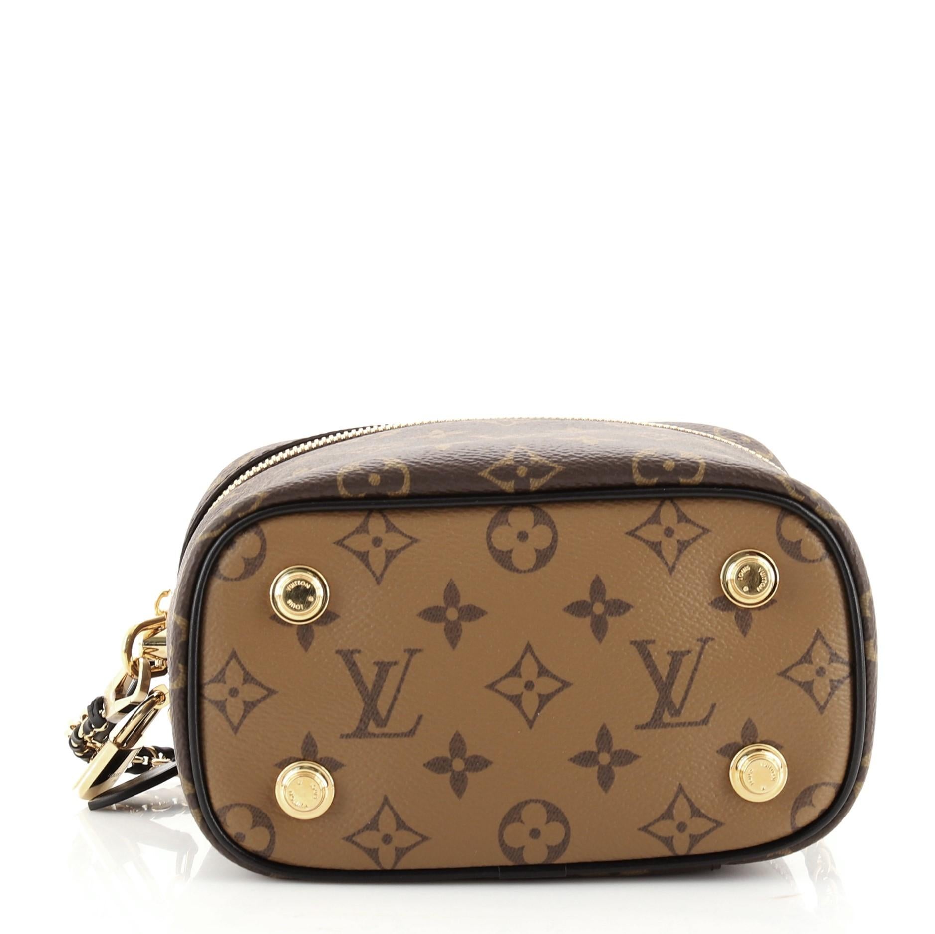 Louis Vuitton Vanity Bag Reverse Monogram Canvas PM In Good Condition In NY, NY
