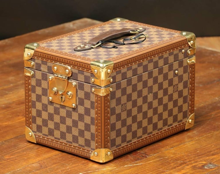 Louis Vuitton Vanity Case Damier with Key, circa 1990 at 1stDibs