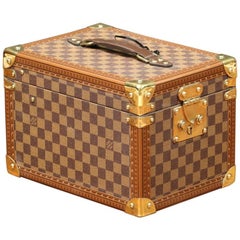 Louis Vuitton Vanity Case Damier with Key, circa 1990