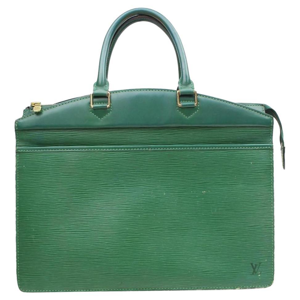 Louis Vuitton Vanity Case Riviera Borneo 869967 Green Leather Satchel