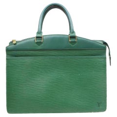 Louis Vuitton Vanity Case Riviera Borneo 869967 Green Leather Satchel