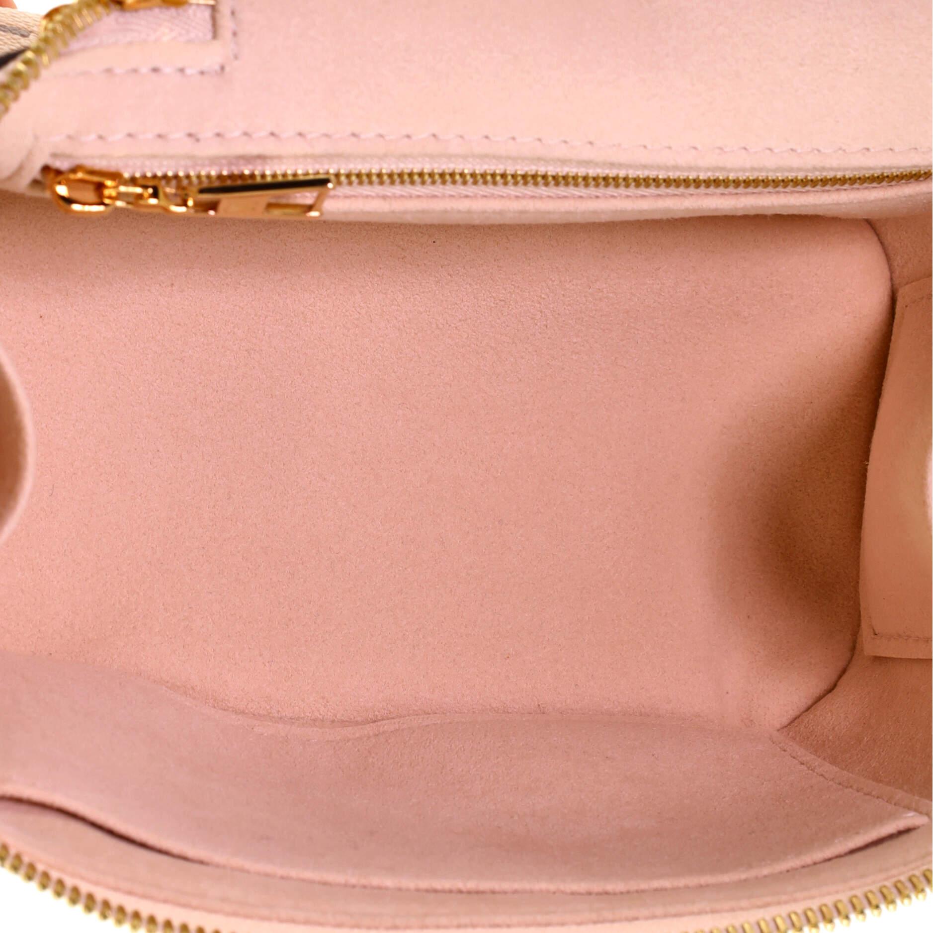 Beige Louis Vuitton Vanity Handbag Bicolor Monogram Empreinte Giant PM