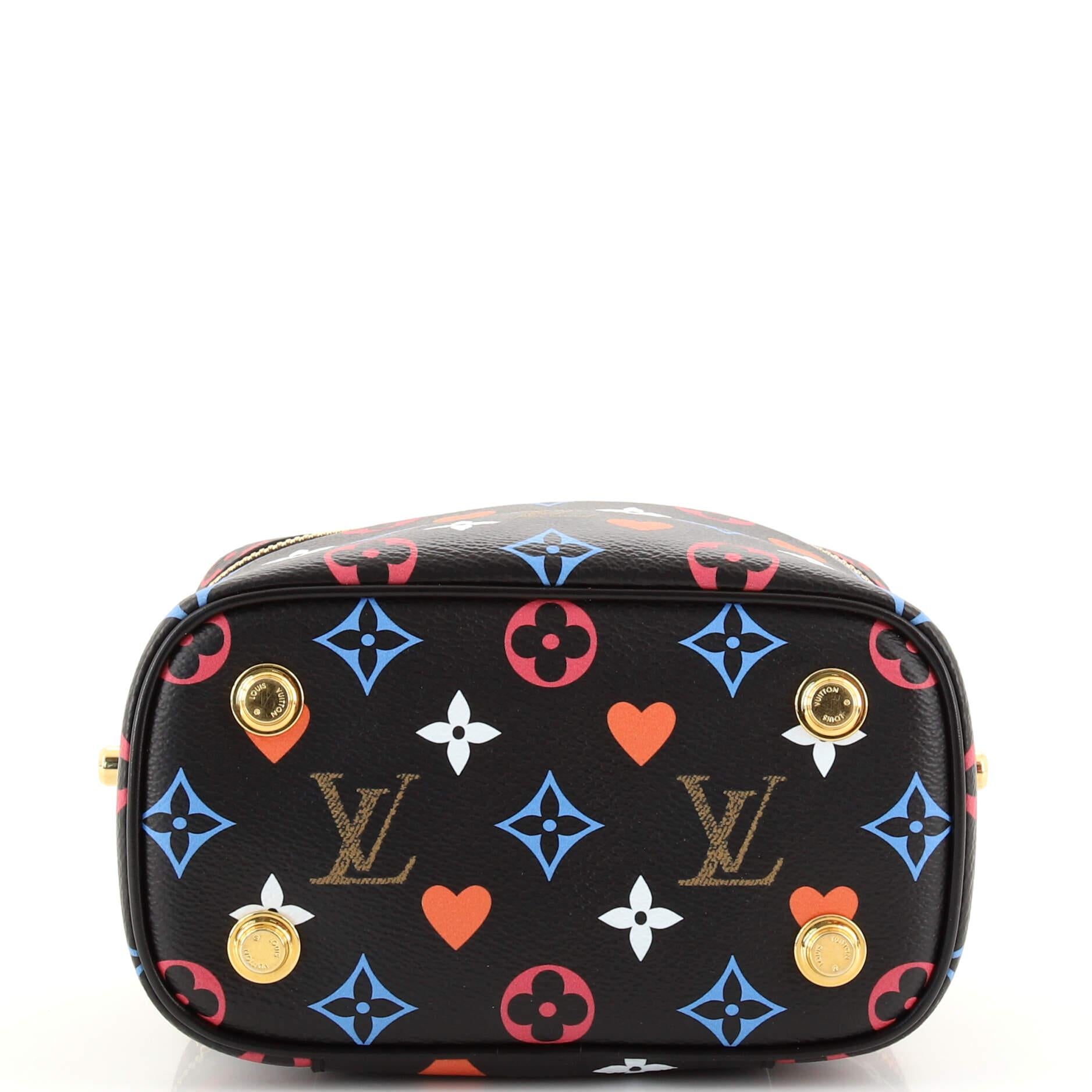 Black Louis Vuitton Vanity Handbag Limited Edition Game On Multicolor Monogram