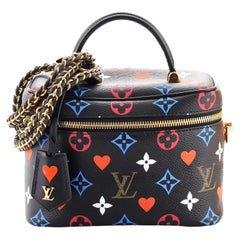 Louis Vuitton Vanity PM Game On White in Coated Canvas with Gold