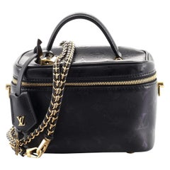 Louis Vuitton Vanity Handbag Monogram Ink Embossed Lambskin PM