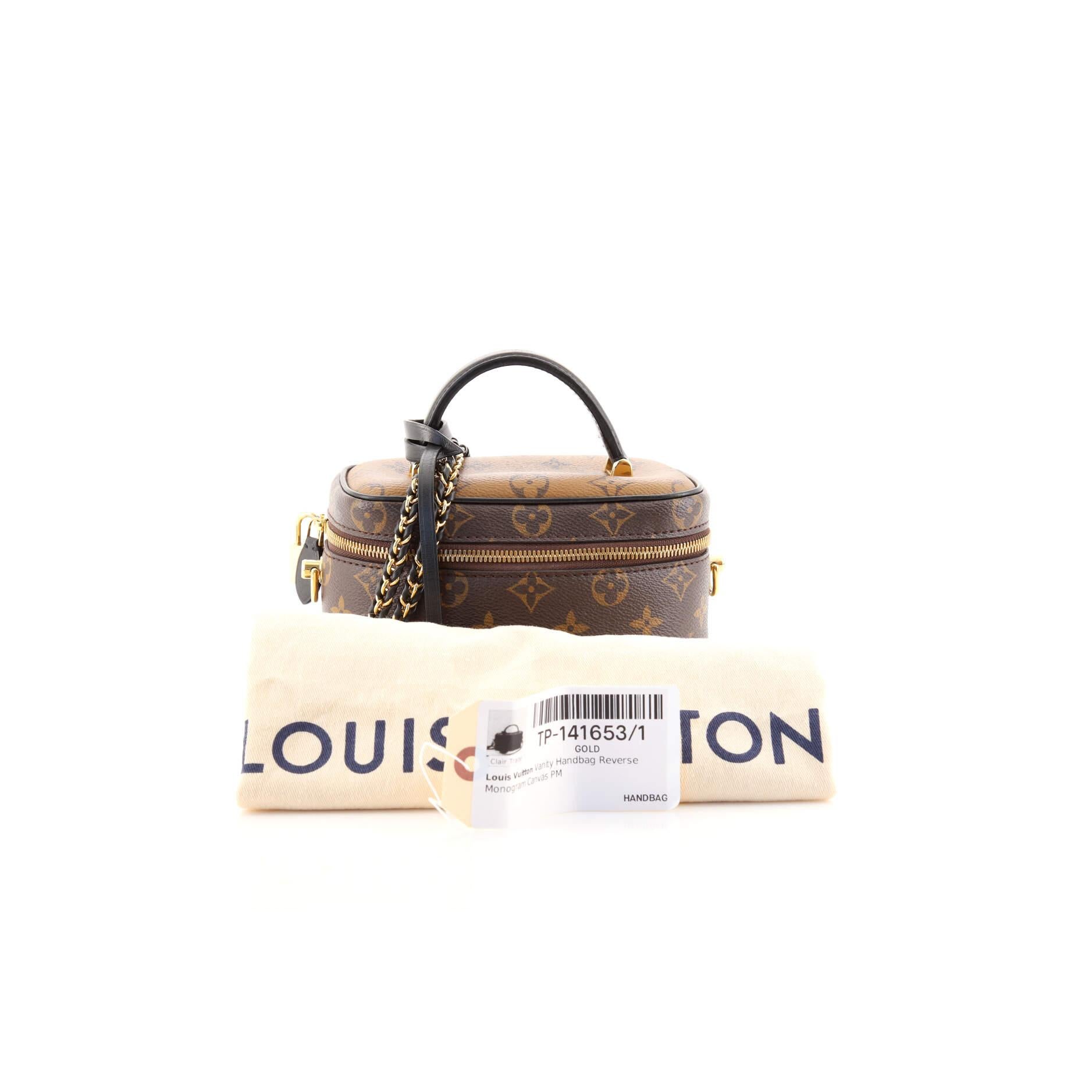 Condition: Very good. Odor in interior. Light creasing on exterior, minor wear on leather trims, handle, strap, underneath flap and in interior, scratches and tarnish on hardware.
Accessories: Keys, Lock, Dust Bag, Clochette, With