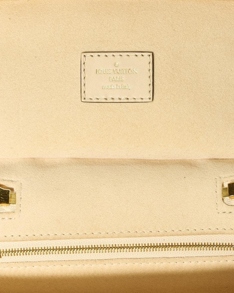 Louis Vuitton Vanity PM Empreinte Giant Monogram Cream For Sale 9