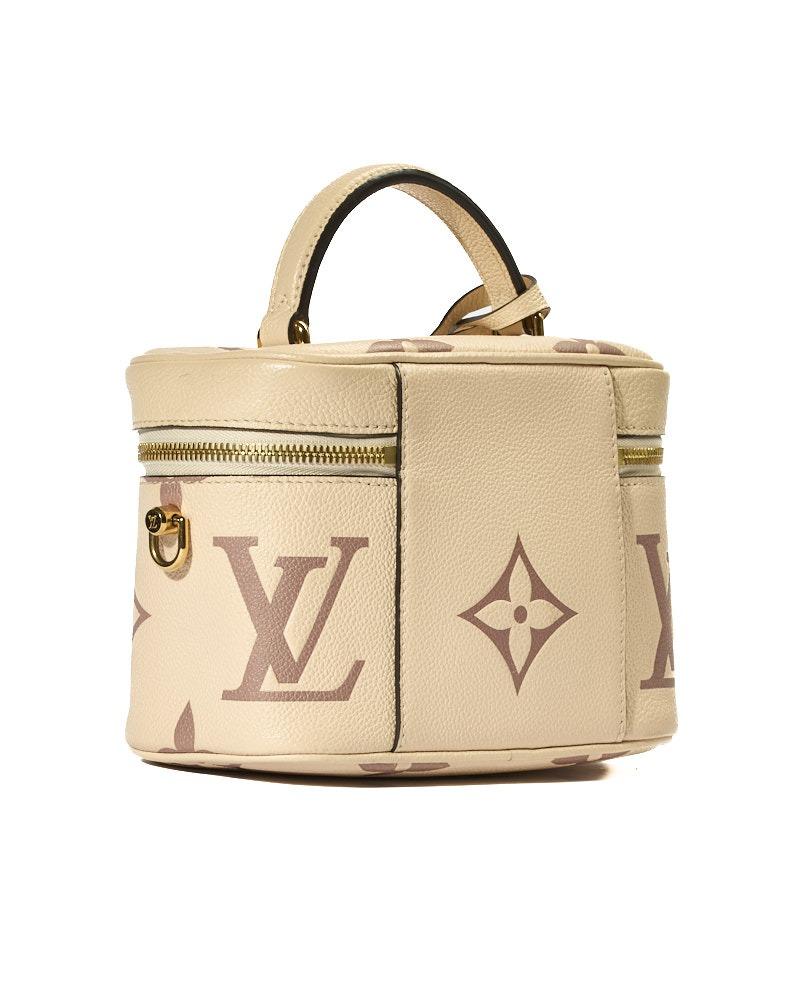 Women's or Men's Louis Vuitton Vanity PM Empreinte Giant Monogram Cream For Sale