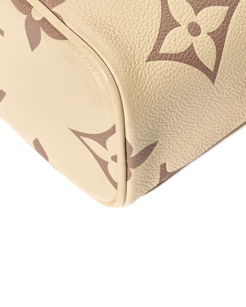 Louis Vuitton Vanity PM Empreinte Giant Monogram Cream For Sale 4