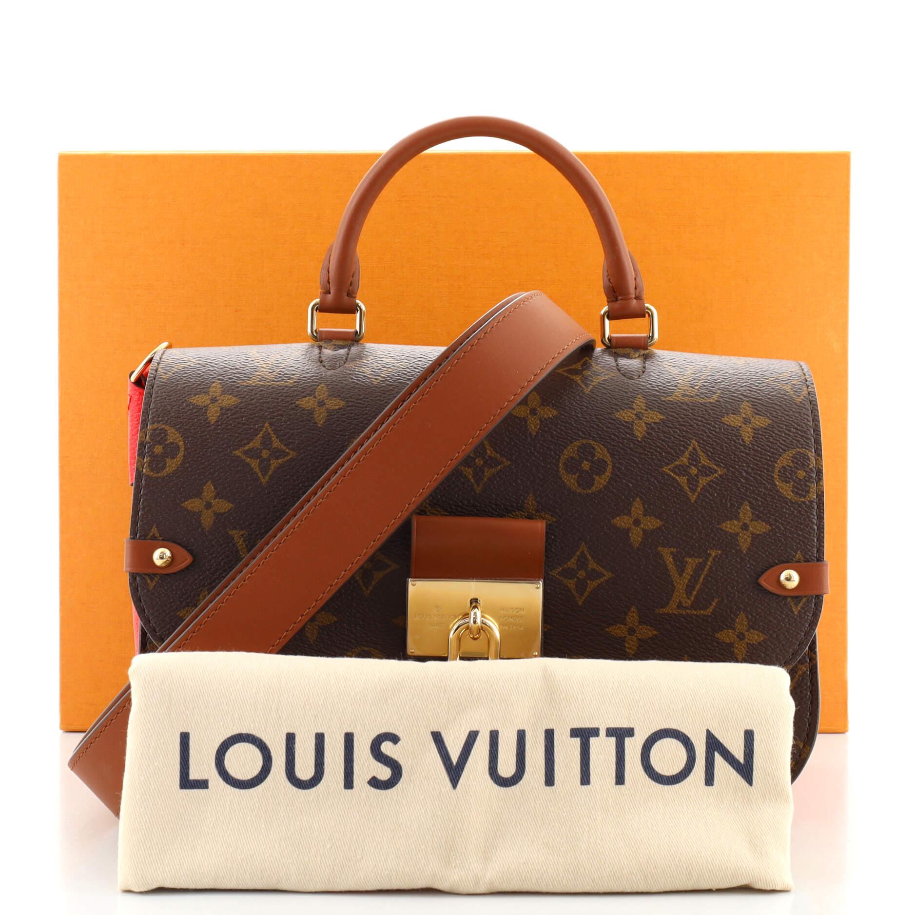 Louis Vuitton Classic Monogram Canvas with Creme Leather Vaugirard