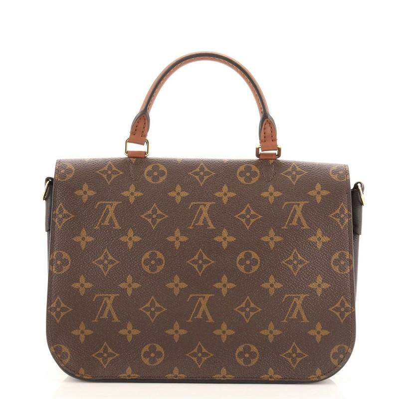 louis vuitton vaugirard handbag monogram canvas with leather