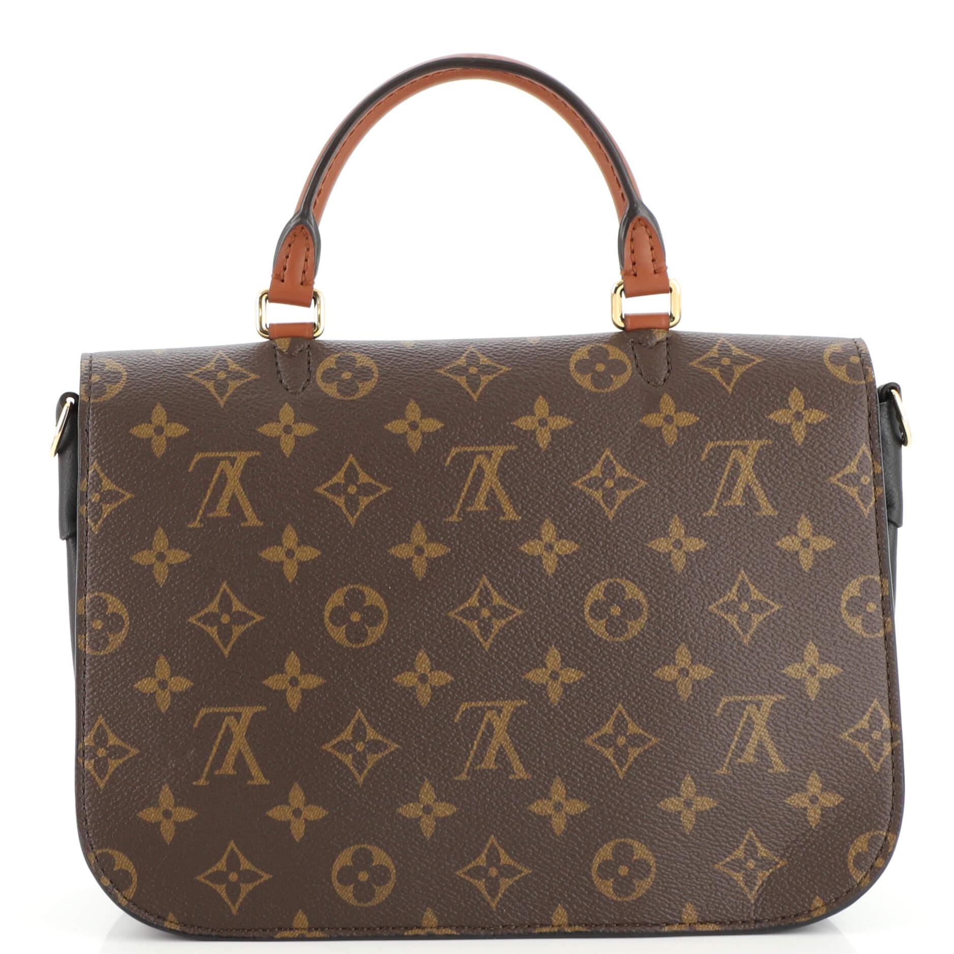 Black Louis Vuitton Vaugirard Handbag Monogram Canvas with Leather