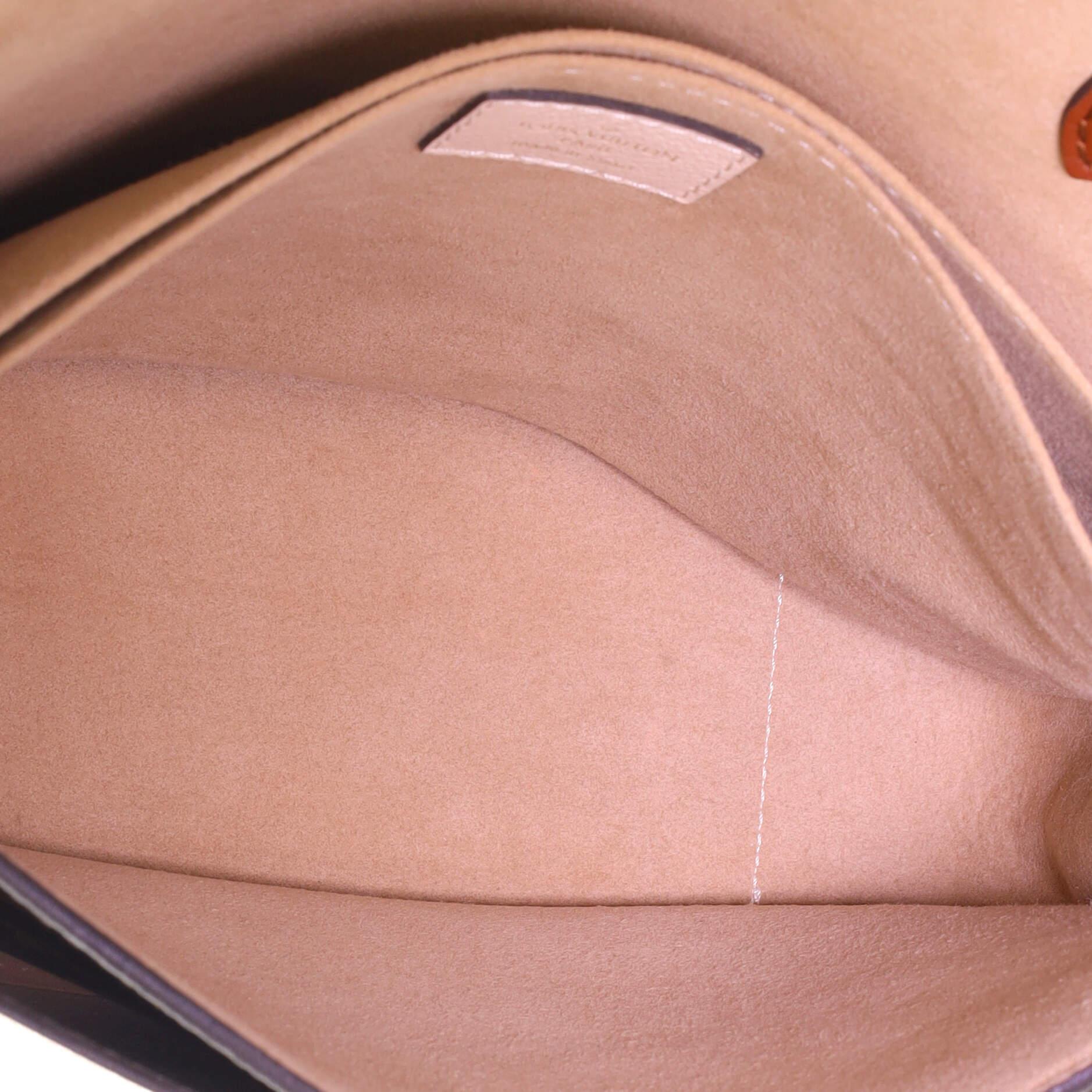 Brown Louis Vuitton Vaugirard Handbag Monogram Canvas with Leather