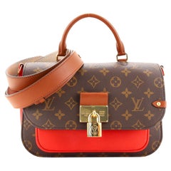 Louis Vuitton - Authenticated Vaugirard Handbag - Leather Brown Plain for Women, Good Condition