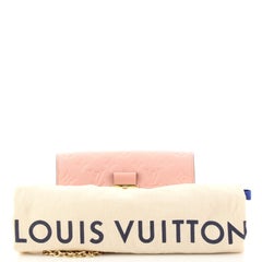 Louis Vuitton - Portefeuille à chaîne Vavin Monogramme Cuir Empreinte