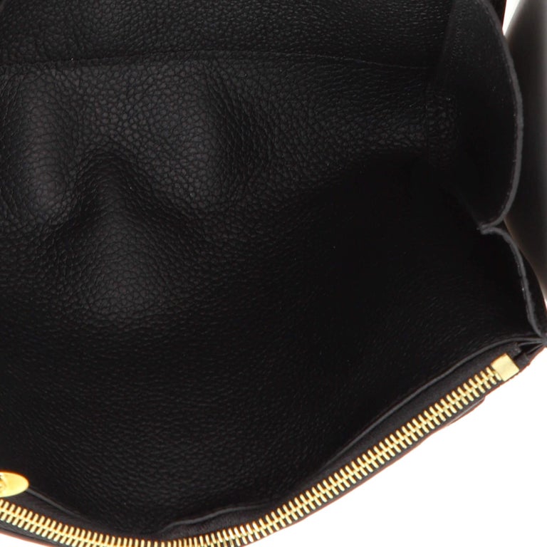 Louis Vuitton Vavin Chain Wallet Monogram Empreinte Leather Black