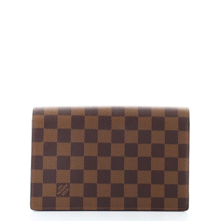 Louis Vuitton Vavin Chain Wallet NM Damier with Leather at 1stDibs