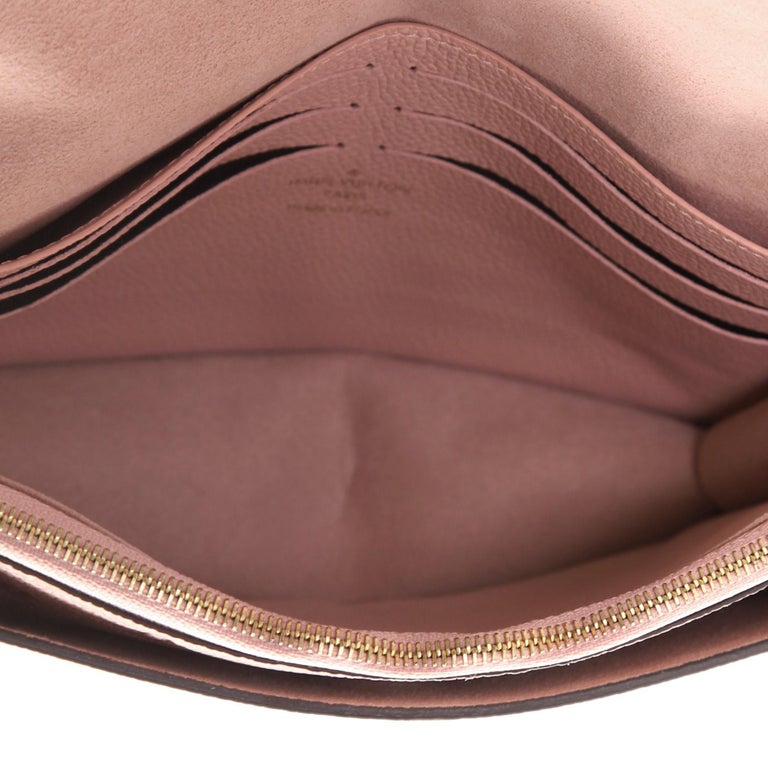 Louis Vuitton, Bags, Rare Color Louis Vuitton Vavin Chain Wallet Rose  Poudre Empreinte