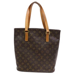 Louis Vuitton Vavin Gm Tote 870646 Brown Canvas and Calfskin Shoulder Bag