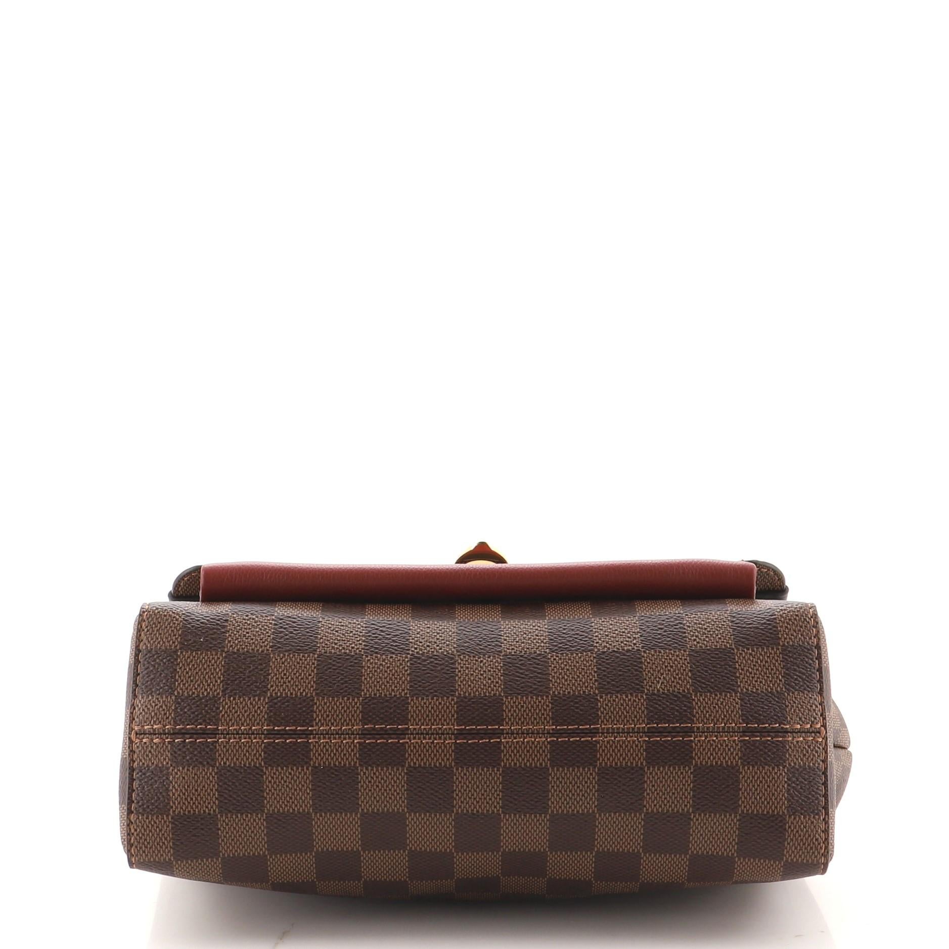 Louis Vuitton Louis Vuitton Vavin Handtasche Damier mit Leder PM im Zustand „Gut“ in NY, NY