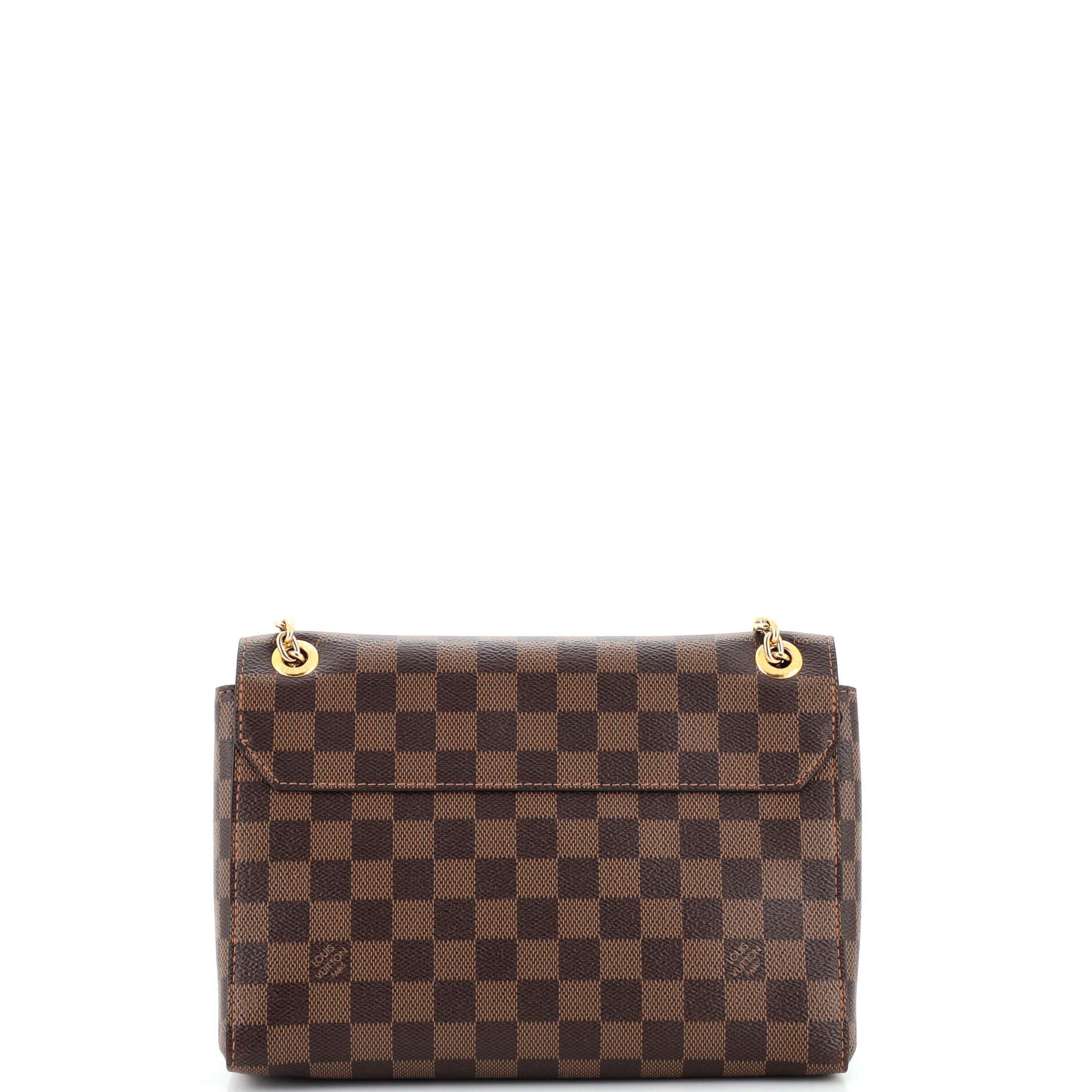 Women's or Men's Louis Vuitton Vavin Handbag Damier with Leather PM