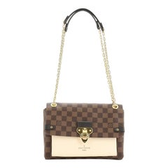 Louis Vuitton Vavin Handbag Damier With Leather PM
